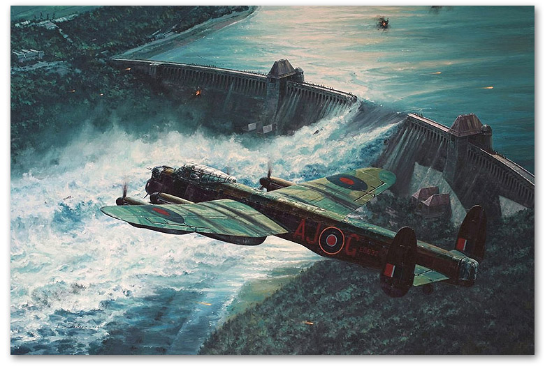 Low Pass Over the Mohne Dam - by Anthony Saunders