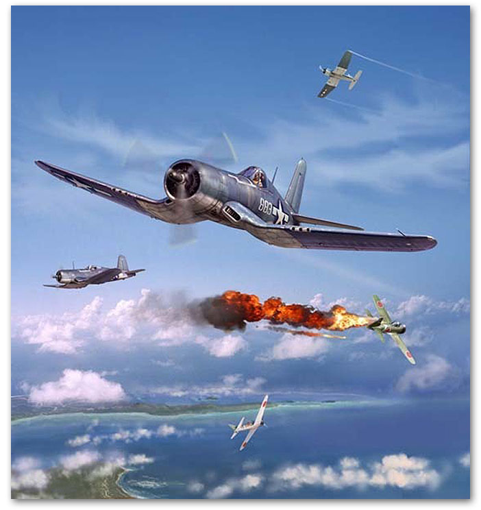 Pappy Boyington - by Jim Laurier