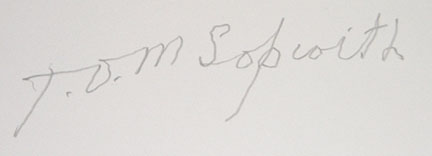 Thomas Sopwith signature