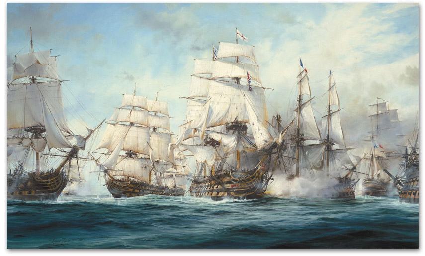 The Battle of Trafalgar - by Robert Taylor