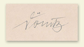 Admiiral Doenitz signature