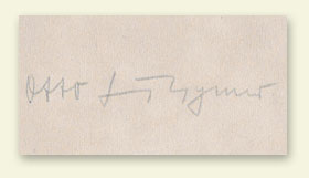 Otto Kretschmer signature