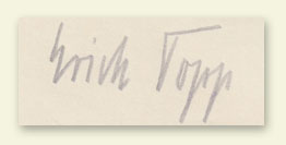 Erich Topp signature