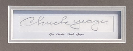 Chuck Yeager signature