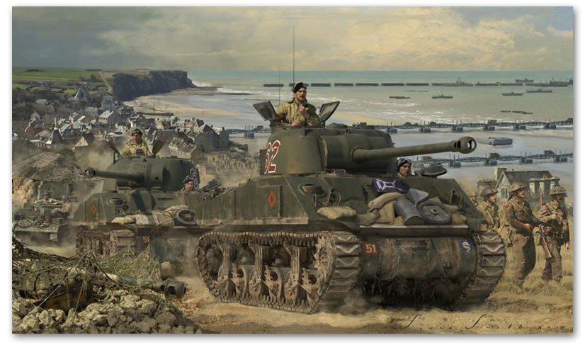 Advance from Arromanches - by Simon Smith