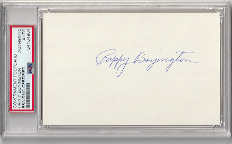 Boyington signature