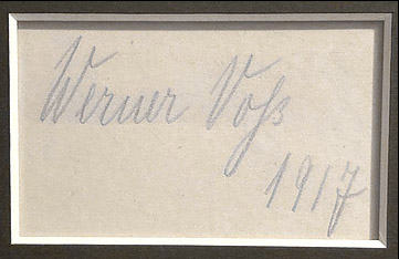 original Werner Voss signature