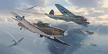 Defiants Over Dunkirk - by Mark Postlethwaite