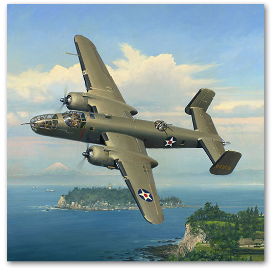 Evasive Action Over Sagami Bay - by William S. Phillips
