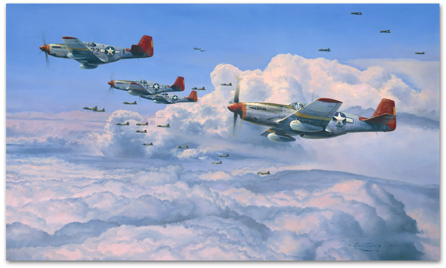 Fighting Red Tails - by Robert Taylor