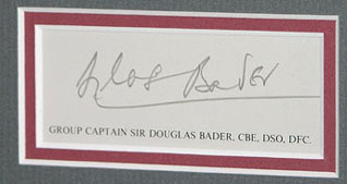 Douglas Bader signature