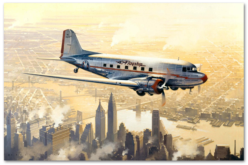 Flagship Over Manhattan - by Robert Watts