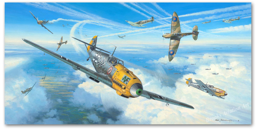 Messerschmitts Into Battle - by Mark Postlethwaite