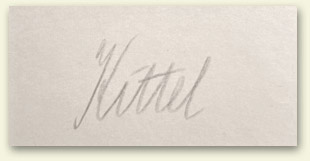 Otto Kittel signature