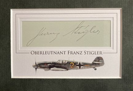 Franz Stigler signature