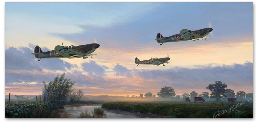 Spitfires at Dawn - by Mark Postlethwaite
