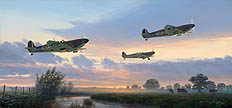 Spitfires at Dawn - by Mark Postlethwaite