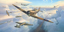Spitfires Into Battle - by Mark Postlethwaite