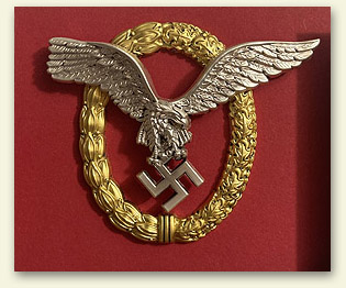 Pilot badge in gold