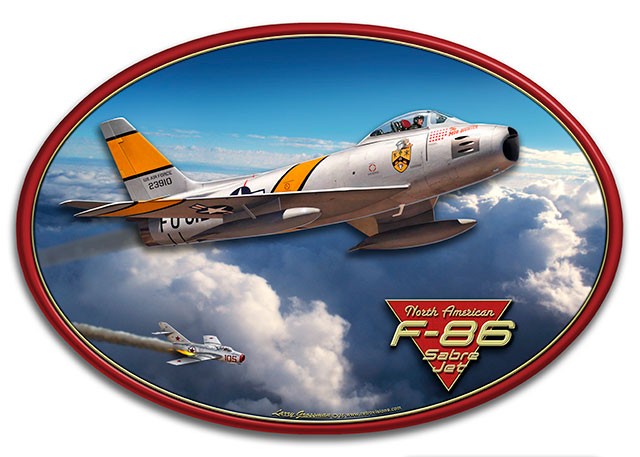 3-D F-86 Sabre Jet