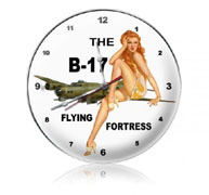 B-17 Redhead clock